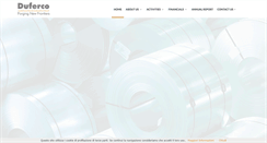 Desktop Screenshot of duferco.com